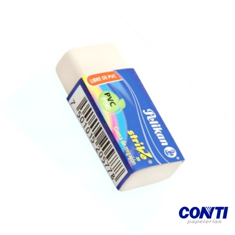 Goma Migajón Pelikan Blanco Strike 20