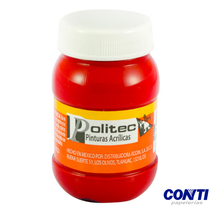 Pintura acrílica Politec 15ml/20mls Rojo 314