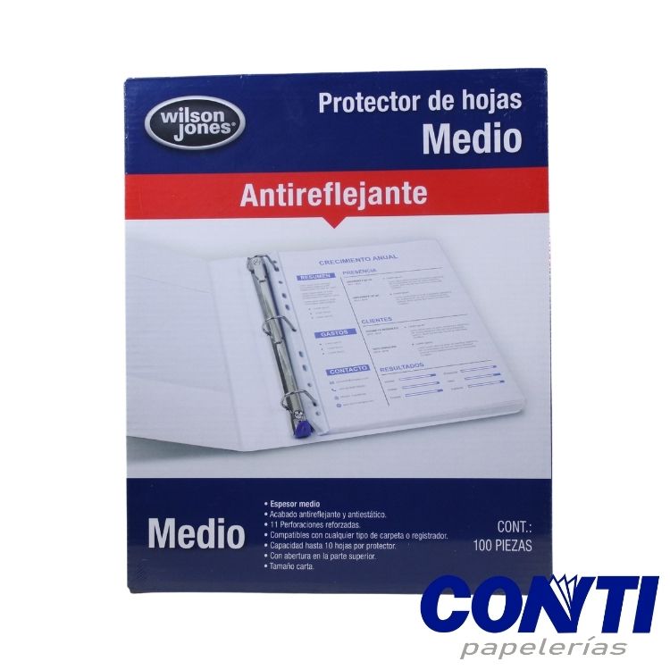 Protector de hoja Mate Wilson Jones Carta C/100 P0572