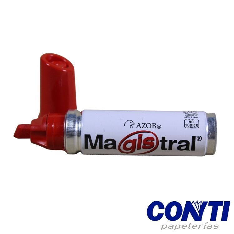 Marcador pizarrón punta cincel Aluminio Magistral Azor 6mm Rojo 830