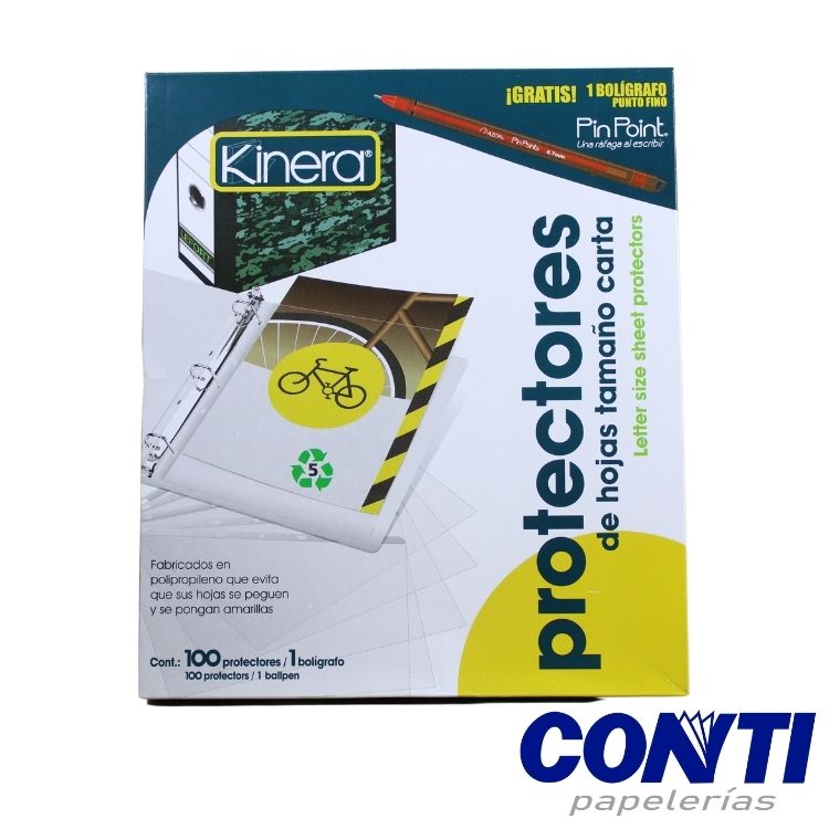 Protector de hoja Kinera Carta 360