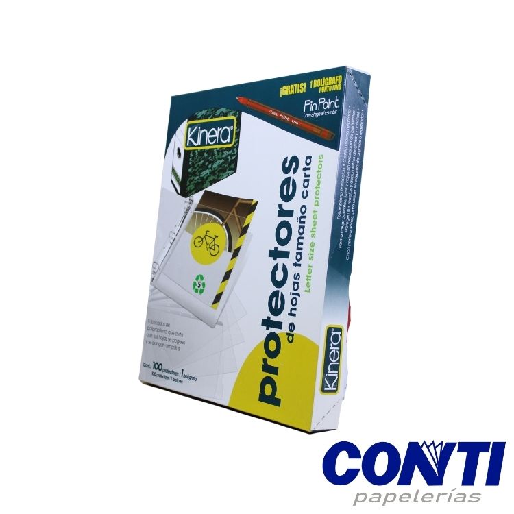 Protector de hoja Kinera Carta 360