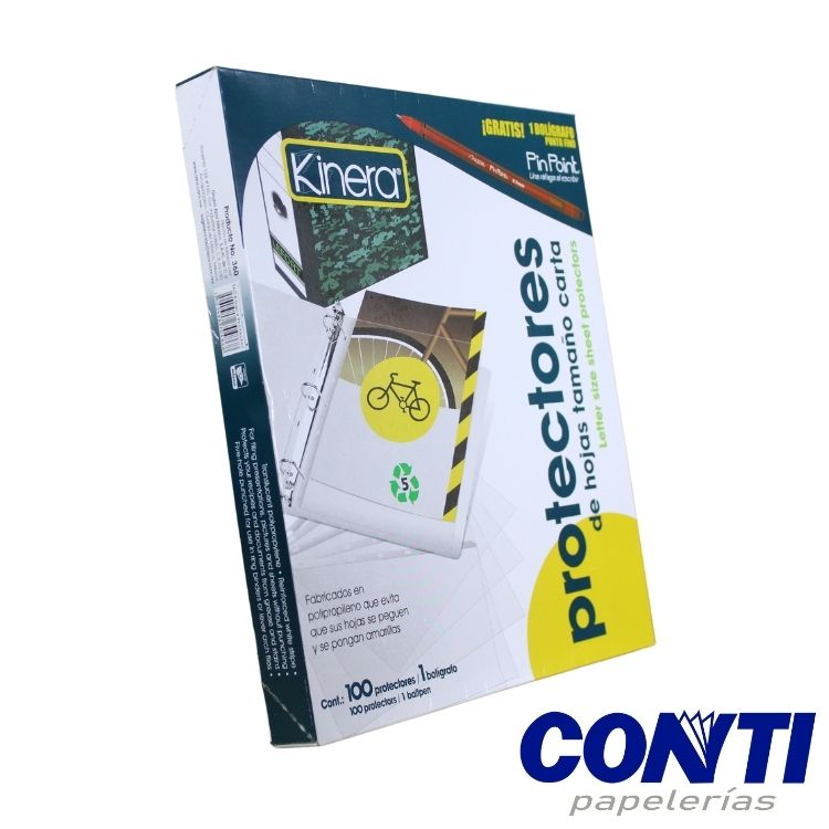 [3] Protector de hoja Kinera Carta 360