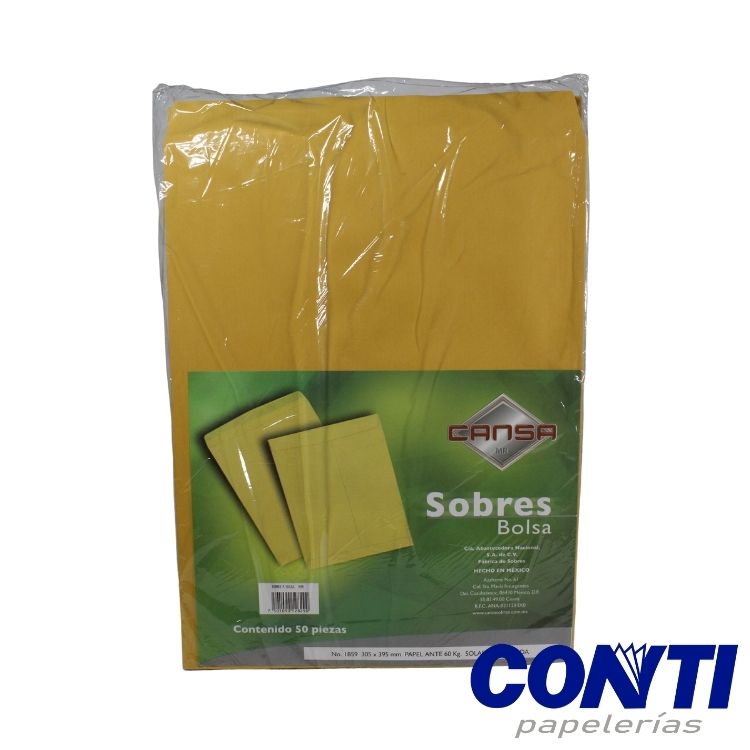 Sobre bolsa Solapa Mapasa Carta 23x30.5 60kg IA0316