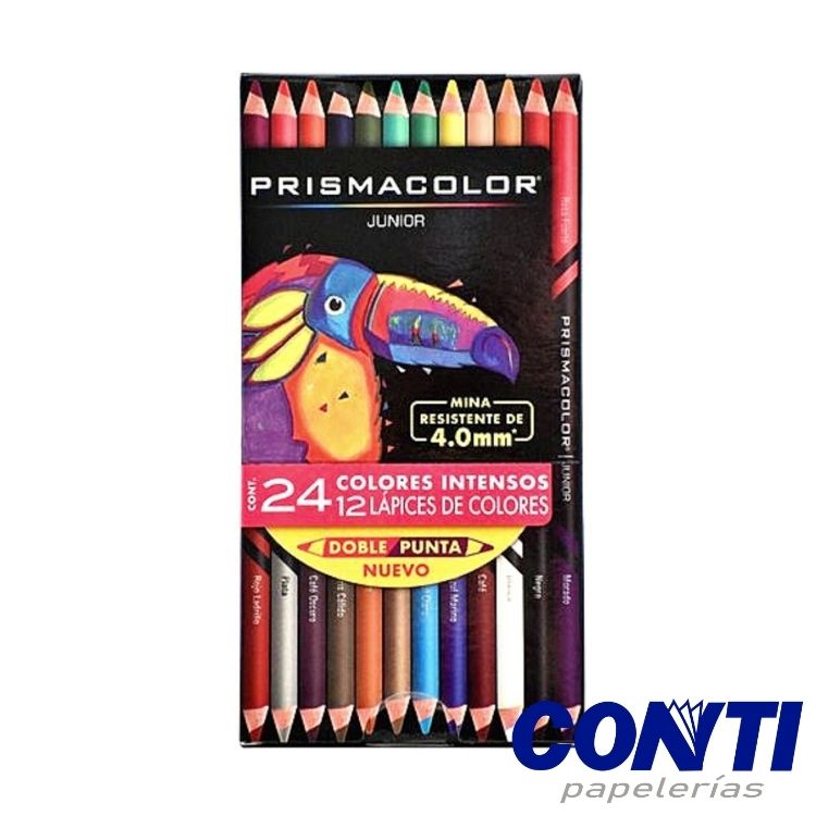 [1] Colores doble punta Junior Prismacolor Largos Multicolor C/12x24 2153018
