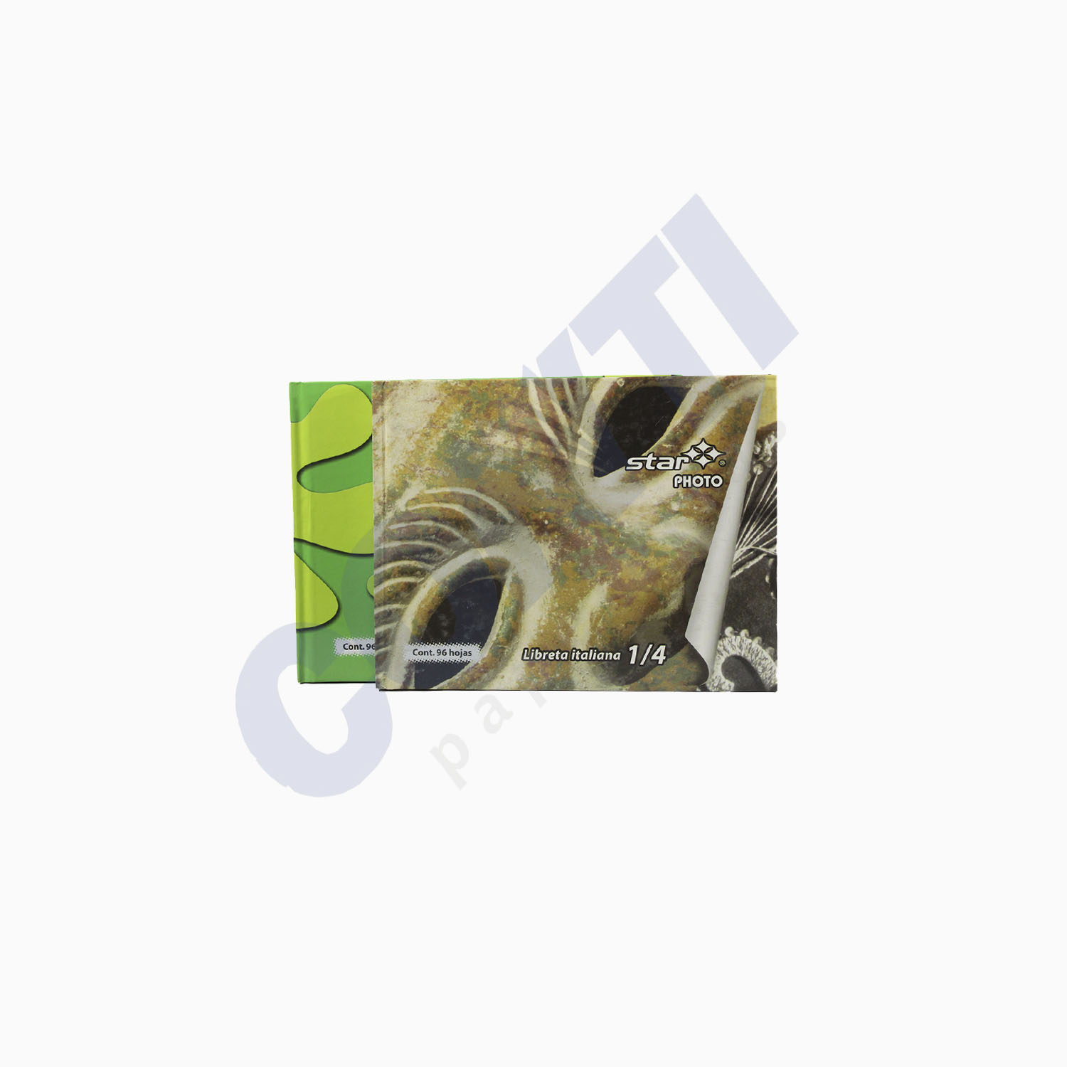 Cuaderno pasta dura 1/4 Raya Estrella Italiano 96 hojas Multicolor 0064