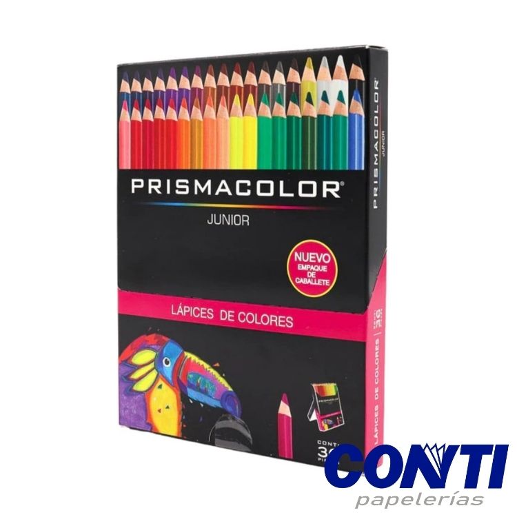 Colores escolares Junior Prismacolor Largos Metalicos / pastel C/36 2153016