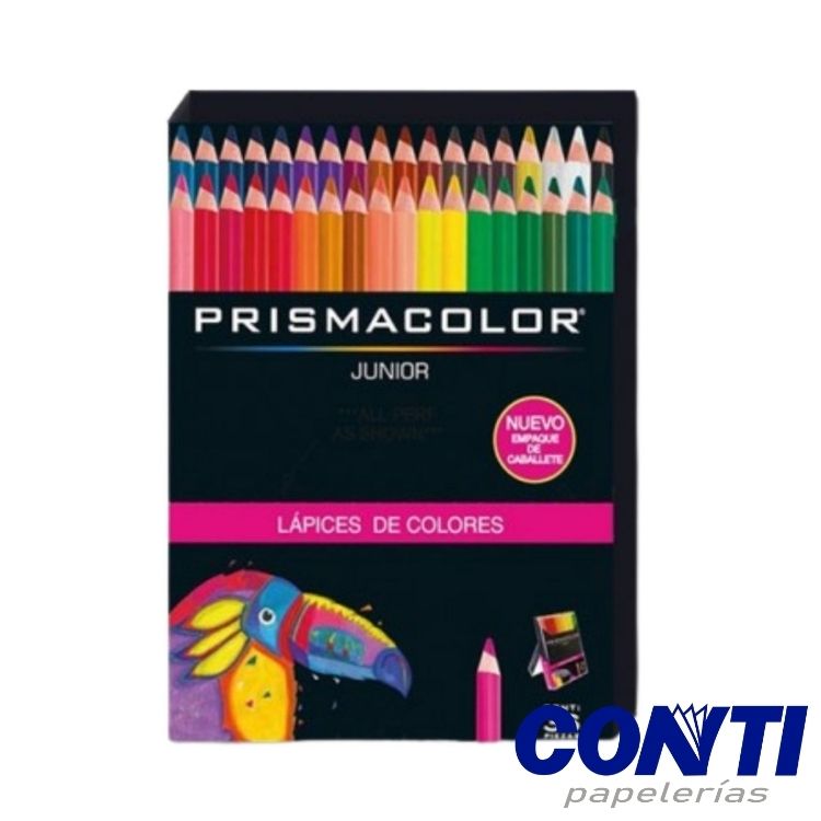 Colores escolares Junior Prismacolor Largos Metalicos / pastel C/36 2153016