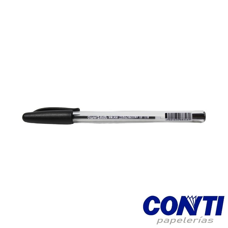 Bolígrafo punta media Kilometrico 100 Paper Mate 1 mm Negro La3533