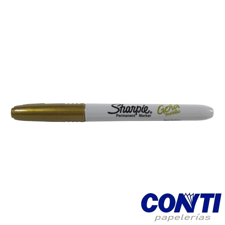 Marcador permanente fino Sharpie Dorado metalico C/1 1823887