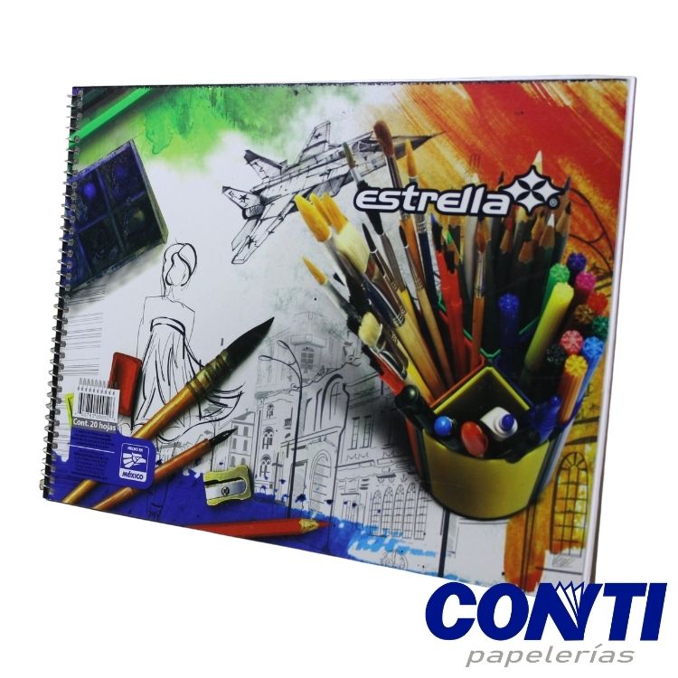 Cuaderno espiral Protect dibujo Estrella 20 Hojas Multicolor 0050