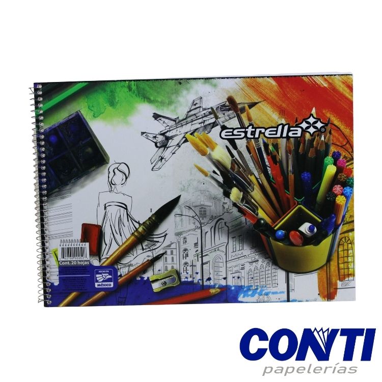 Cuaderno espiral Protect dibujo Estrella 20 Hojas Multicolor 0050