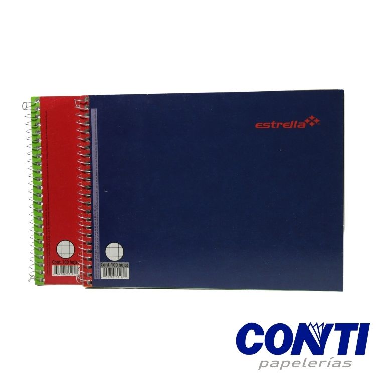 Cuaderno espiral Cuadro 7 Estrella Italiano 100 hojas Multicolor 0168