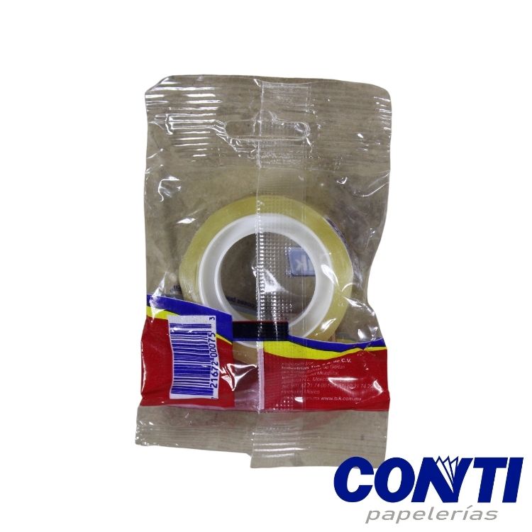 Cinta adhesiva Celofan Tuk 12mmx10m Transparente 205
