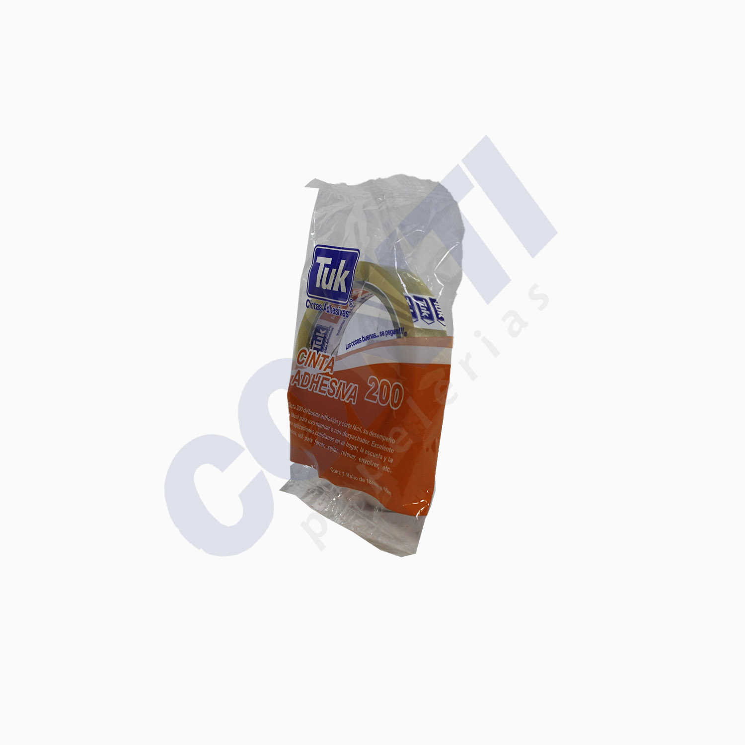 Cinta adhesiva Tuk 18mmx65m Transparente 200