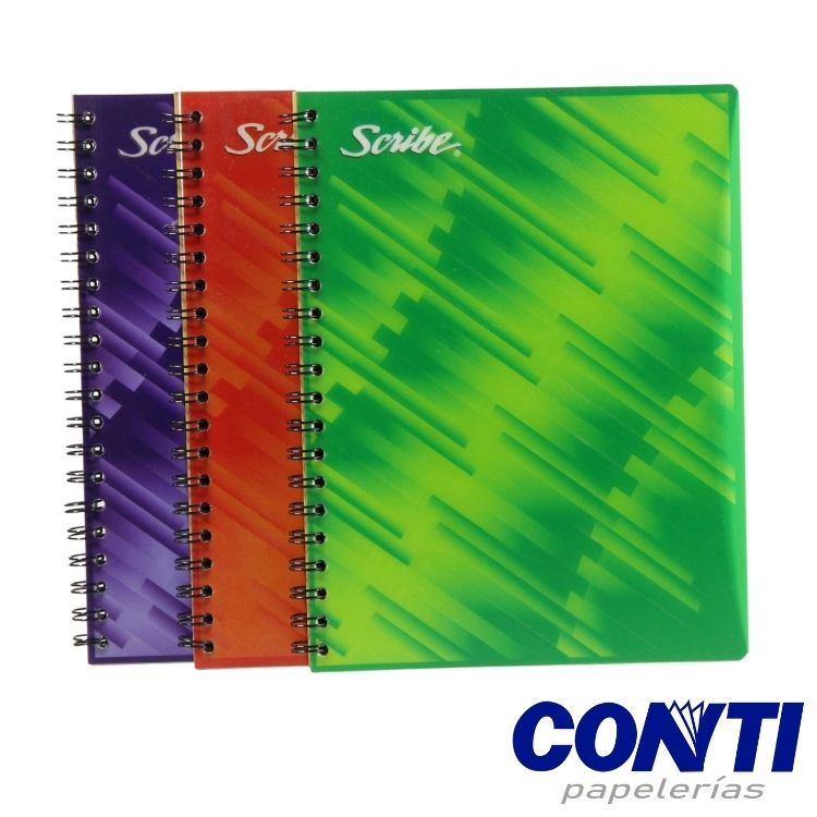 Cuaderno espiral Clasico doble raya Scribe Profesional 100 Hojas Multicolor S2904