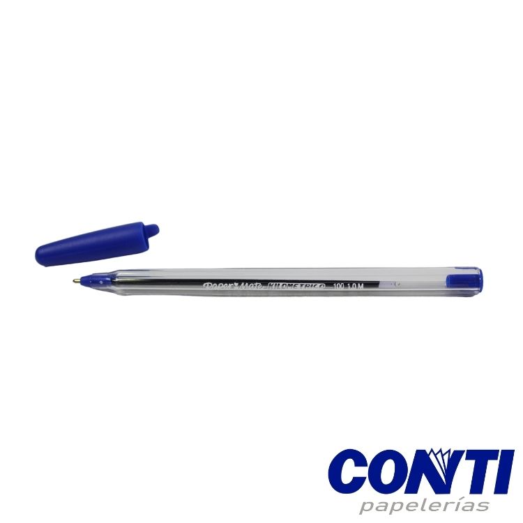 Bolígrafo punta media Kilometrico 100 Paper Mate 1 mm Azul La3531