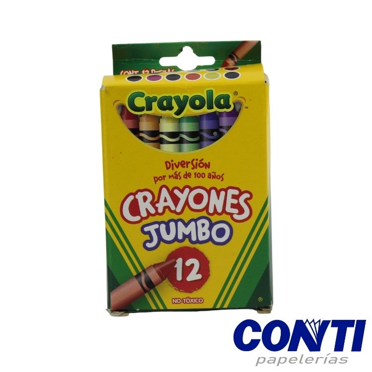 Crayón redondo No tóxico Bic Jumbo Multicolor C/12 520312