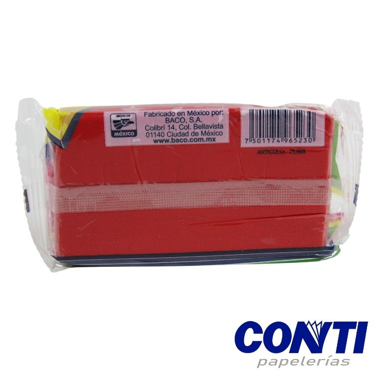 Plastilina Baco 180grs Rojo 54