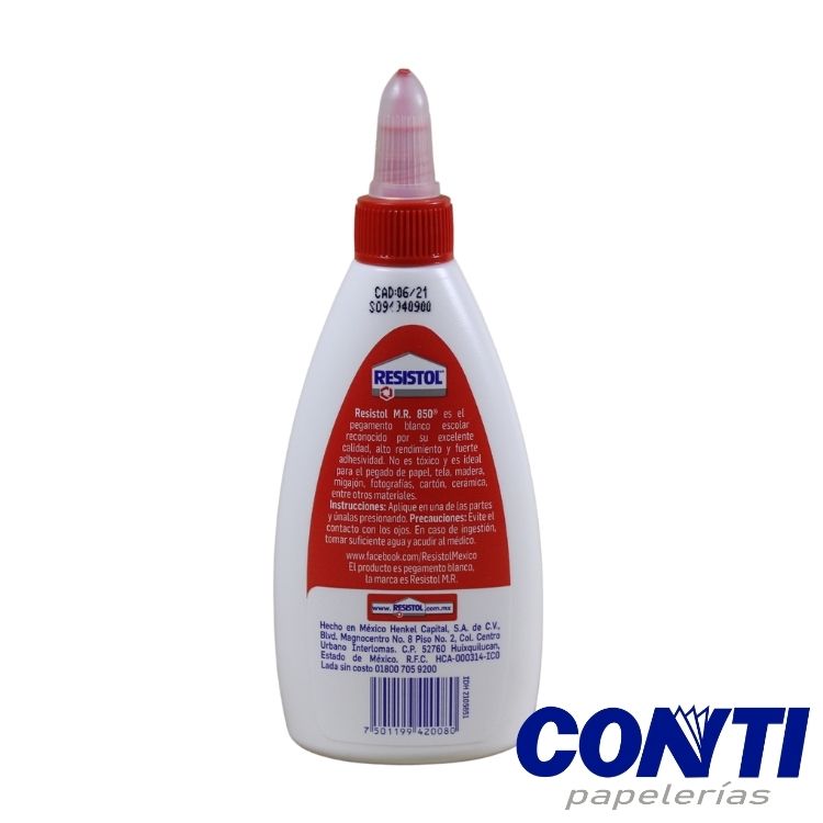 Pegamento blanco escolar 850 Resistol 110g