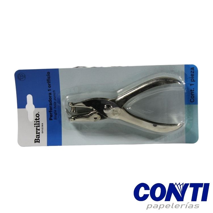 [3] Perforadora 1 perforación Barrilito 1/4'' 10 hojas 803