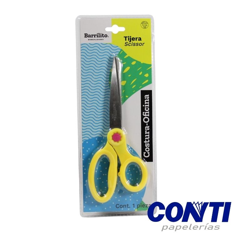 Tijera costura y oficina Barrilito 7" Multicolor C/1 T7x