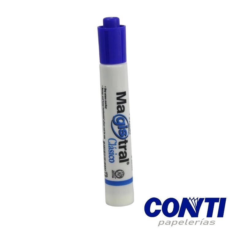 Marcador pizarrón punta cincel Magistral clásico Azor 6mm Azul 83403