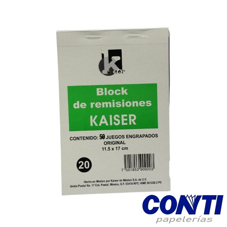 Remisión Original Kaiser No.20 1/8