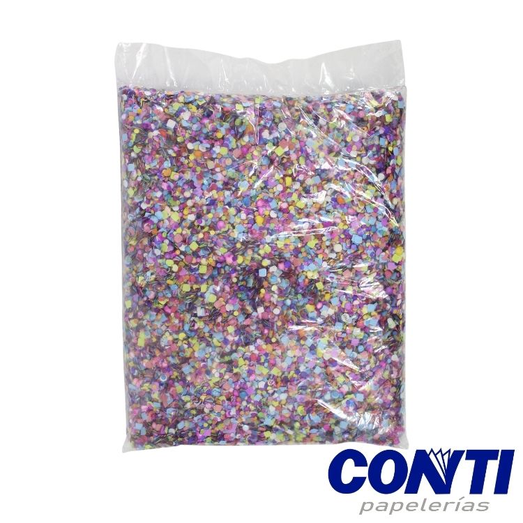 Confeti para fiesta Sin marca 300grs Multicolor
