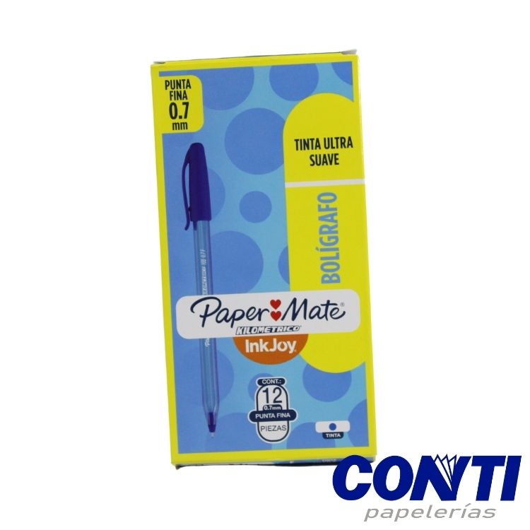 [4] Bolígrafo punta fina Kilometrico Paper Mate 0.7mm Azul 1903861