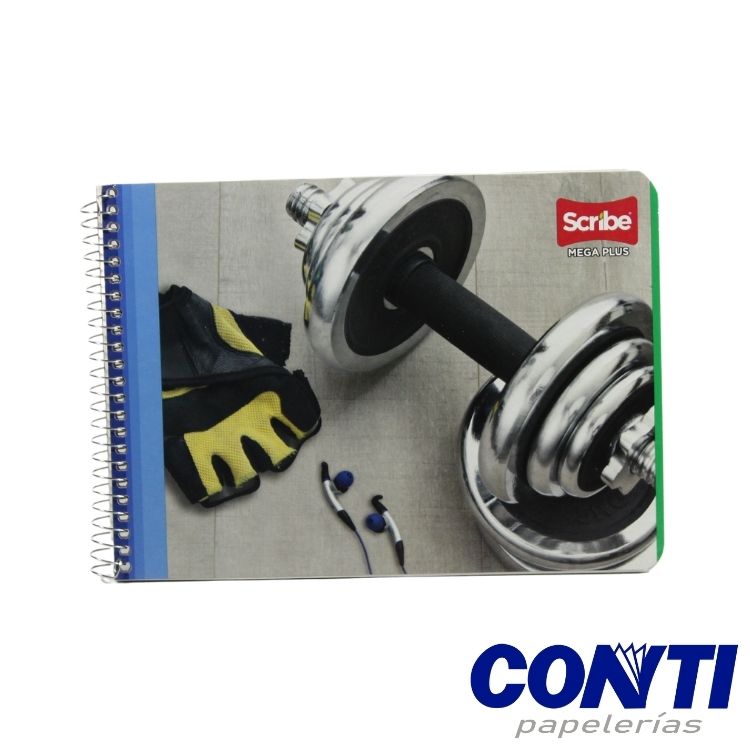 [3] Cuaderno espiral Mega plus raya Scribe Italiano 100 hojas Multicolor W4530