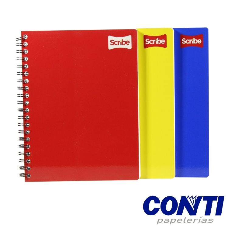 Cuaderno espiral Clasico cuadro 7 Scribe Profesional 100 Hojas Multicolor S2903