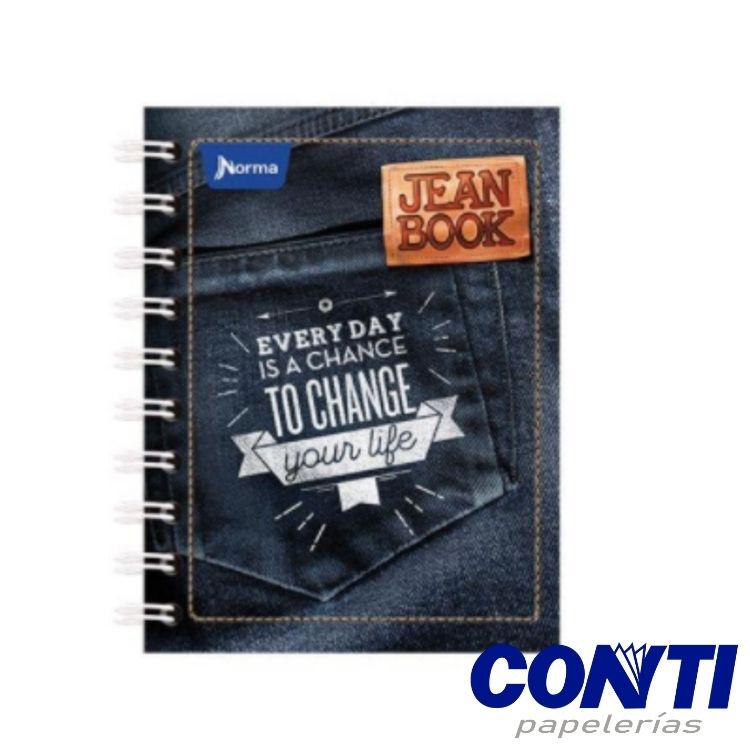 [4] Cuaderno espiral Jean book raya Norma Francés 100 Hojas Multicolor 524117