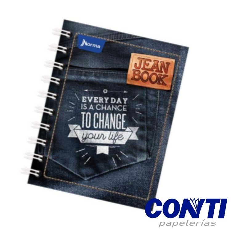 [5] Cuaderno espiral Jean book raya Norma Francés 100 Hojas Multicolor 524117