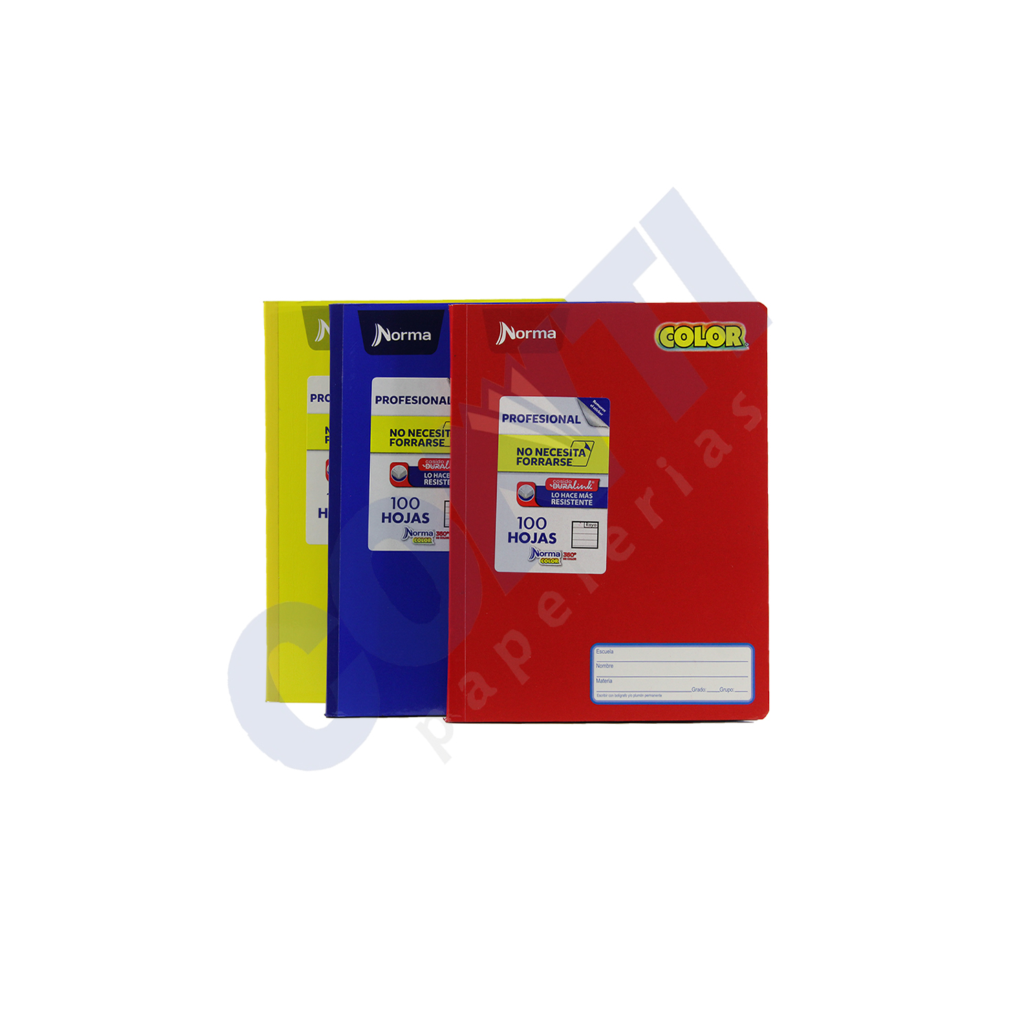 Cuaderno cosido Color 360 raya Norma Profesional 100 Hojas Multicolor 581280