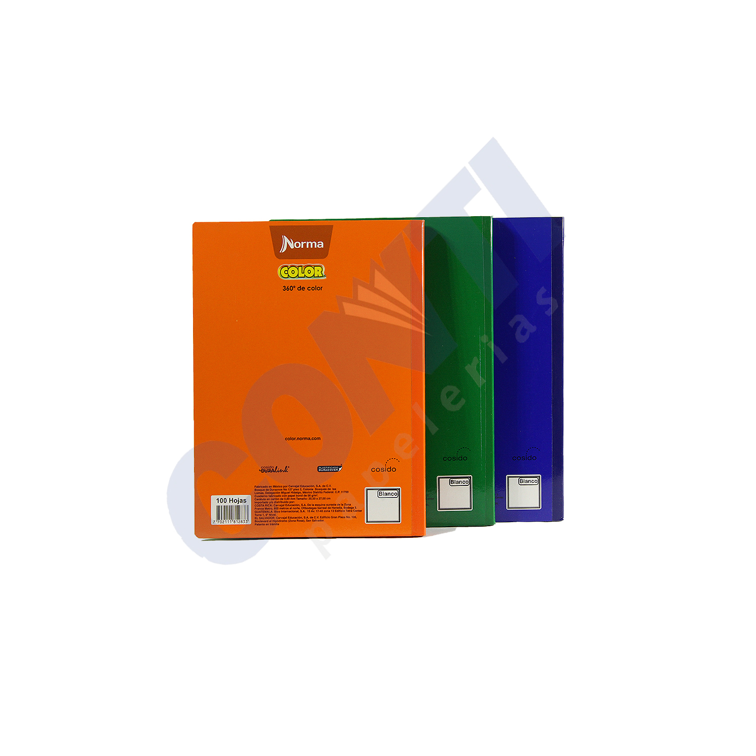 Cuaderno cosido Color 360 blanco Norma Profesional 100 hojas Multicolor 581283