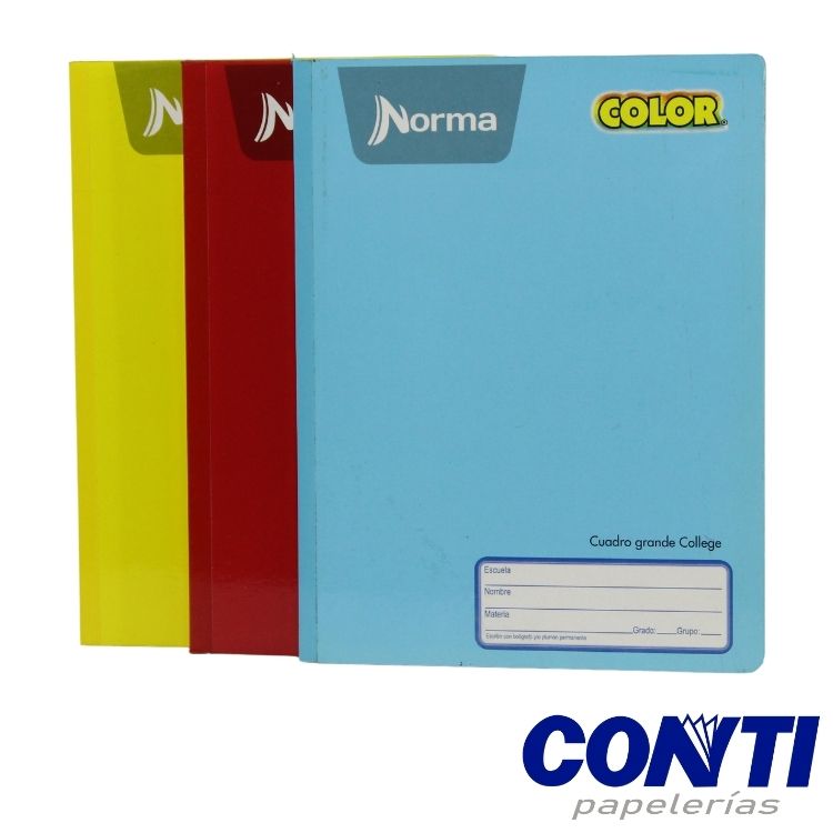 Cuaderno cosido Color 360 cuadro 7 Norma College 100 Hojas Multicolor 581287
