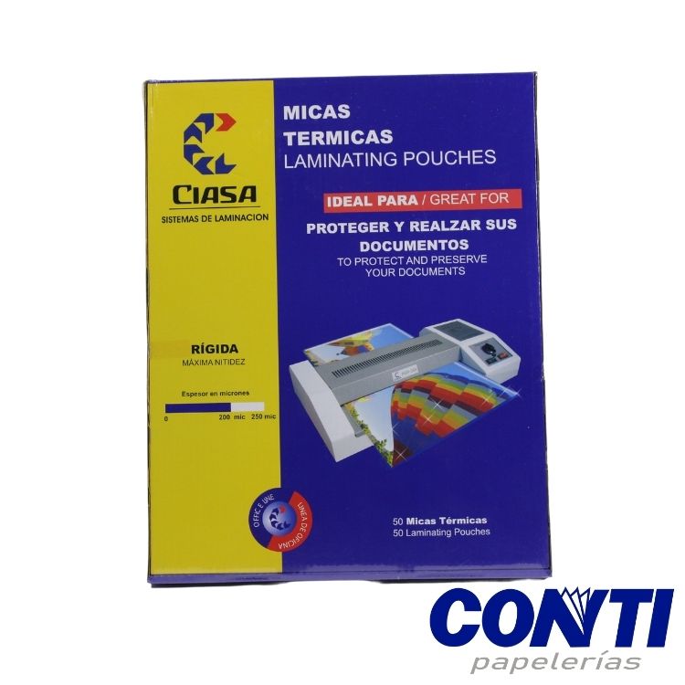 Mica térmica Ciasa Carta 229mmx292mm Transparente C/50 2029