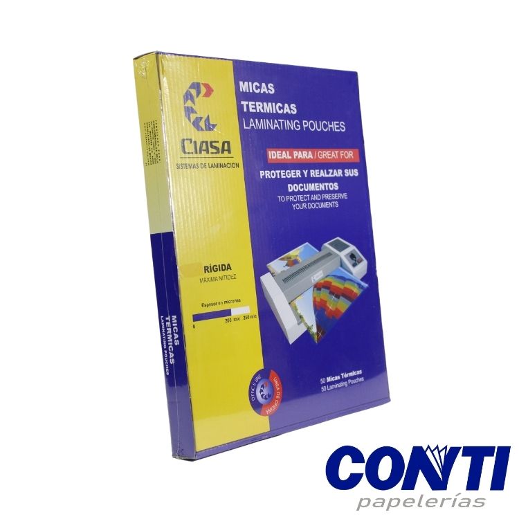 [3] Mica térmica Ciasa Carta 229mmx292mm Transparente C/50 2029