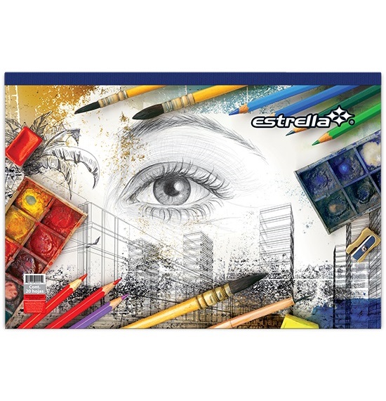 Block de dibujo constructivo Estrella 25x35cm 20 Hojas 0040
