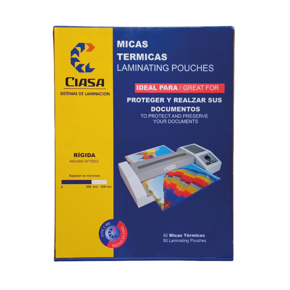 [4] Mica térmica Ciasa Carta 229mmx292mm Transparente C/50 2029