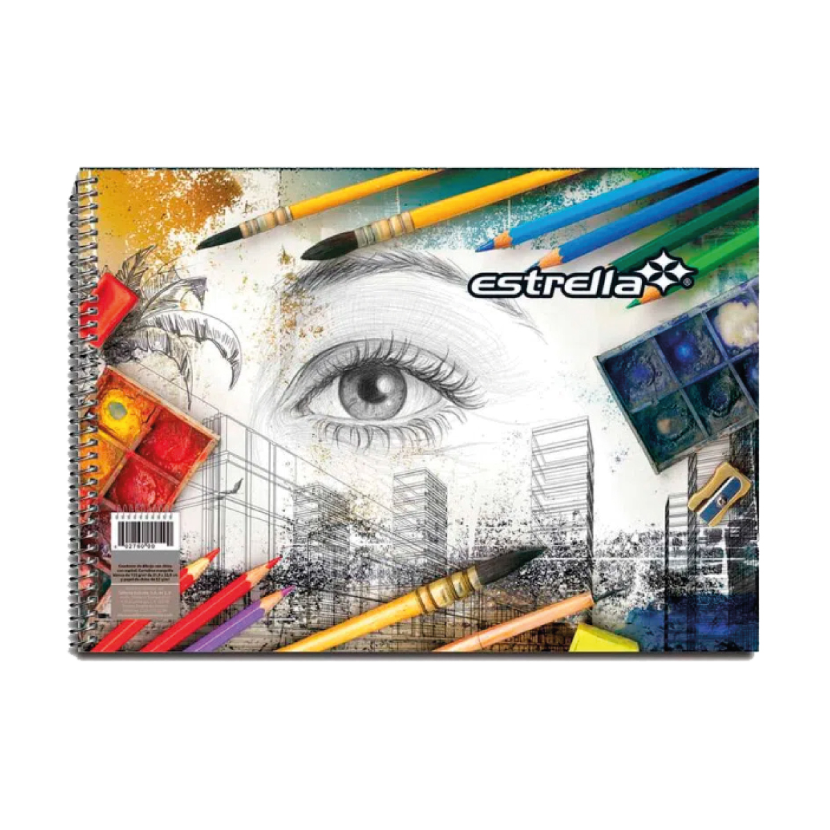Cuaderno espiral Protect dibujo Estrella 50 hojas Multicolor 0629