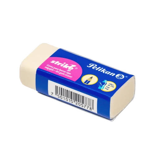 Goma Migajón Pelikan Blanco Strike 20