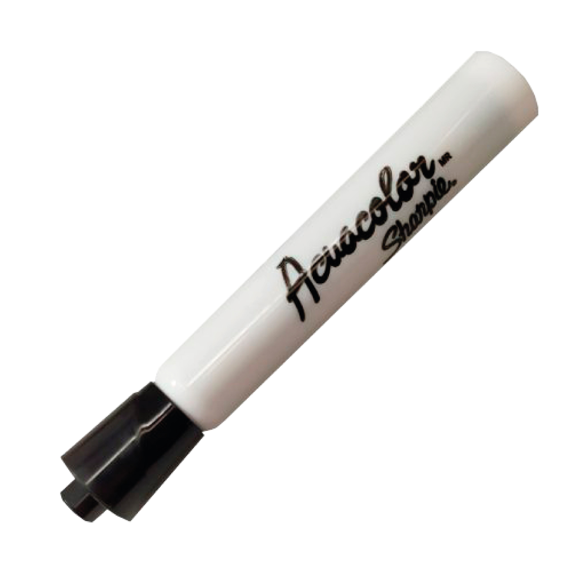 [4] Marcador base agua punta cincel Acuacolor Sharpie Negro C/1 2184197
