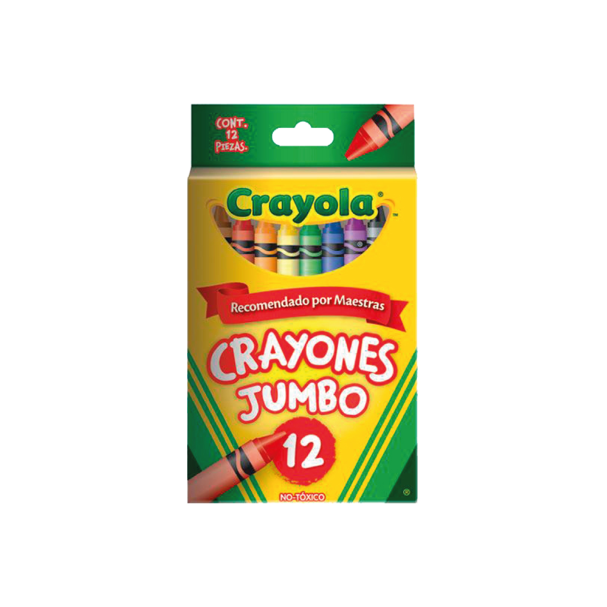 [4] Crayón redondo No tóxico Bic Jumbo Multicolor C/12 520312