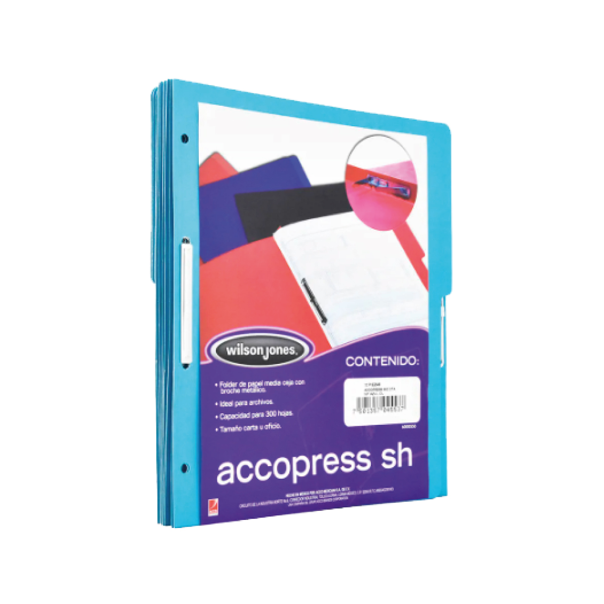 Carpeta broche Accopress Wilson Jones Carta 300 hojas Azul claro P4553