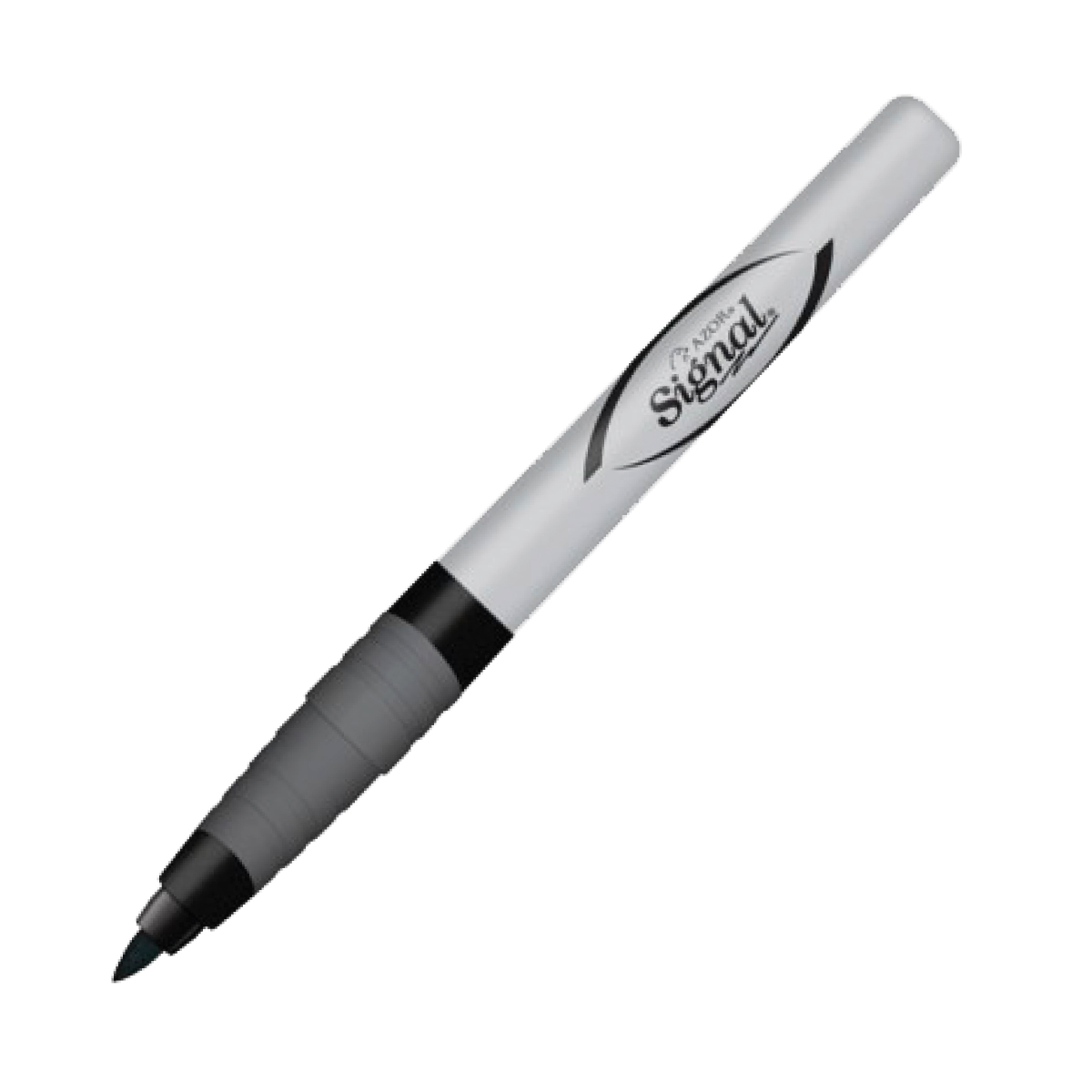 [4] Marcador permanente fino Signal Azor 1.5mm Negro 30001