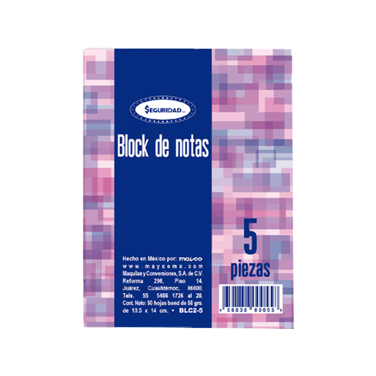 Block de notas Seguridad 1/4 50 hojas Blc2
