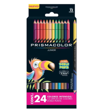 Colores doble punta Junior Prismacolor Largos Multicolor C/12x24 2153018