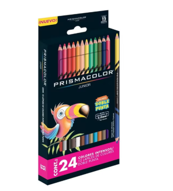 Colores doble punta Junior Prismacolor Largos Multicolor C/12x24 2153018